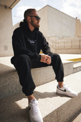 Tracksuit hoodie/pants NOIR