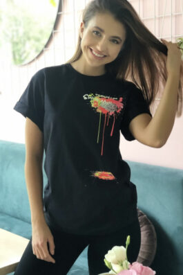 T-shirt BAHAMA SPLASH BLACK classic