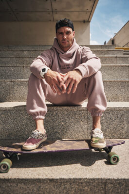 Tracksuit hoodie/pants DUSTY PINK