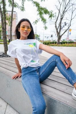 T-shirt BARBADOS SPLASH WHITE classic