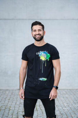 T-shirt BARBADOS SPLASH BLACK