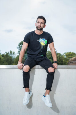 T-shirt BARBADOS SPLASH BLACK