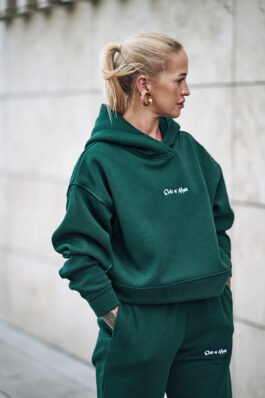 Hoodie BRITISH RACING GREEN CLASSIC