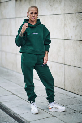 Tracksuit hoodie/pants BRITISH RACING GREEN CLASSIC