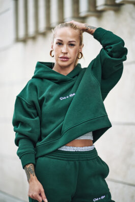 Hoodie BRITISH RACING GREEN CLASSIC