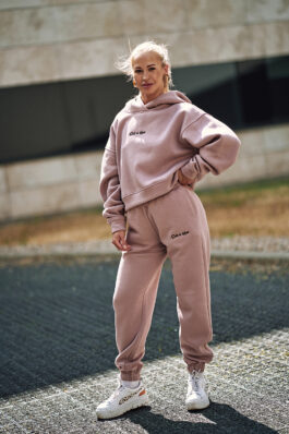Tracksuit hoodie/pants DUSTY PINK CLASSIC