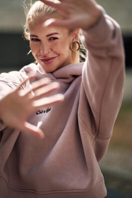 Tracksuit hoodie/pants DUSTY PINK CLASSIC